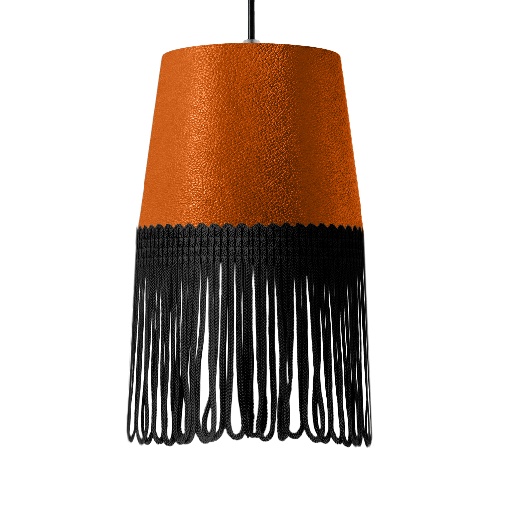 Lampe interiør nappa orange - Sort - KJoF - 5cm - 