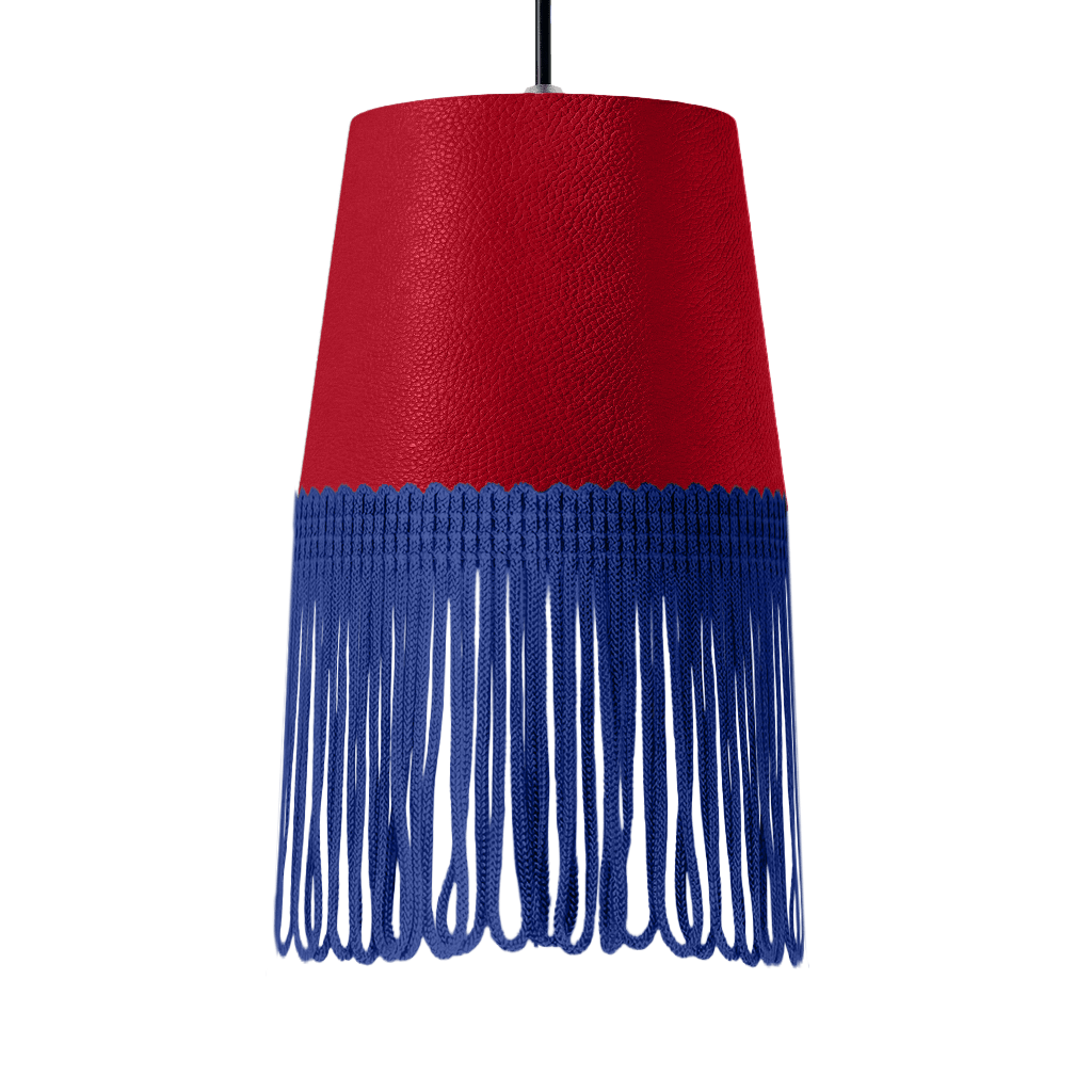 Lampe interiør nappa rød - Blå - KJoF - 5cm - 