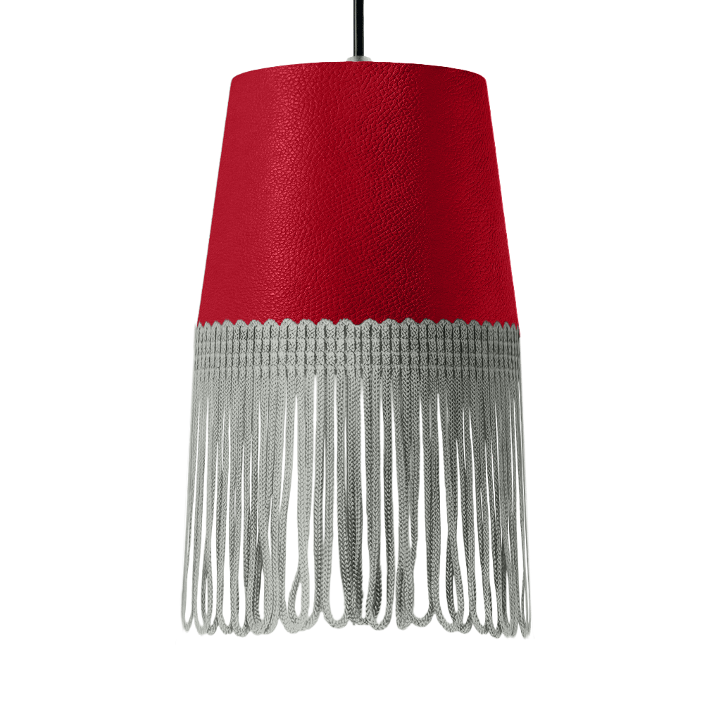Lampe interiør nappa rød - Grå - KJoF - 5cm - 