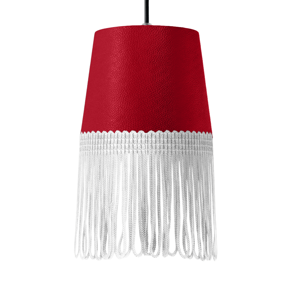 Lampe interiør nappa rød - Hvid - KJoF - 5cm - 