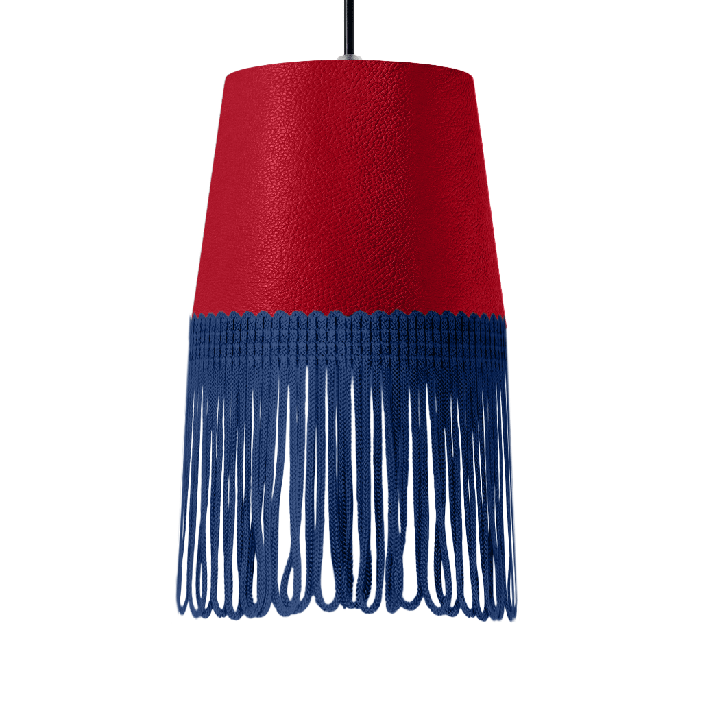 Lampe interiør nappa rød - Mørkeblå - KJoF - 5cm - 