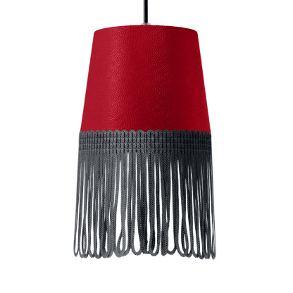 Lampe interiør nappa rød - Mørkegrå - KJoF - 5cm - 