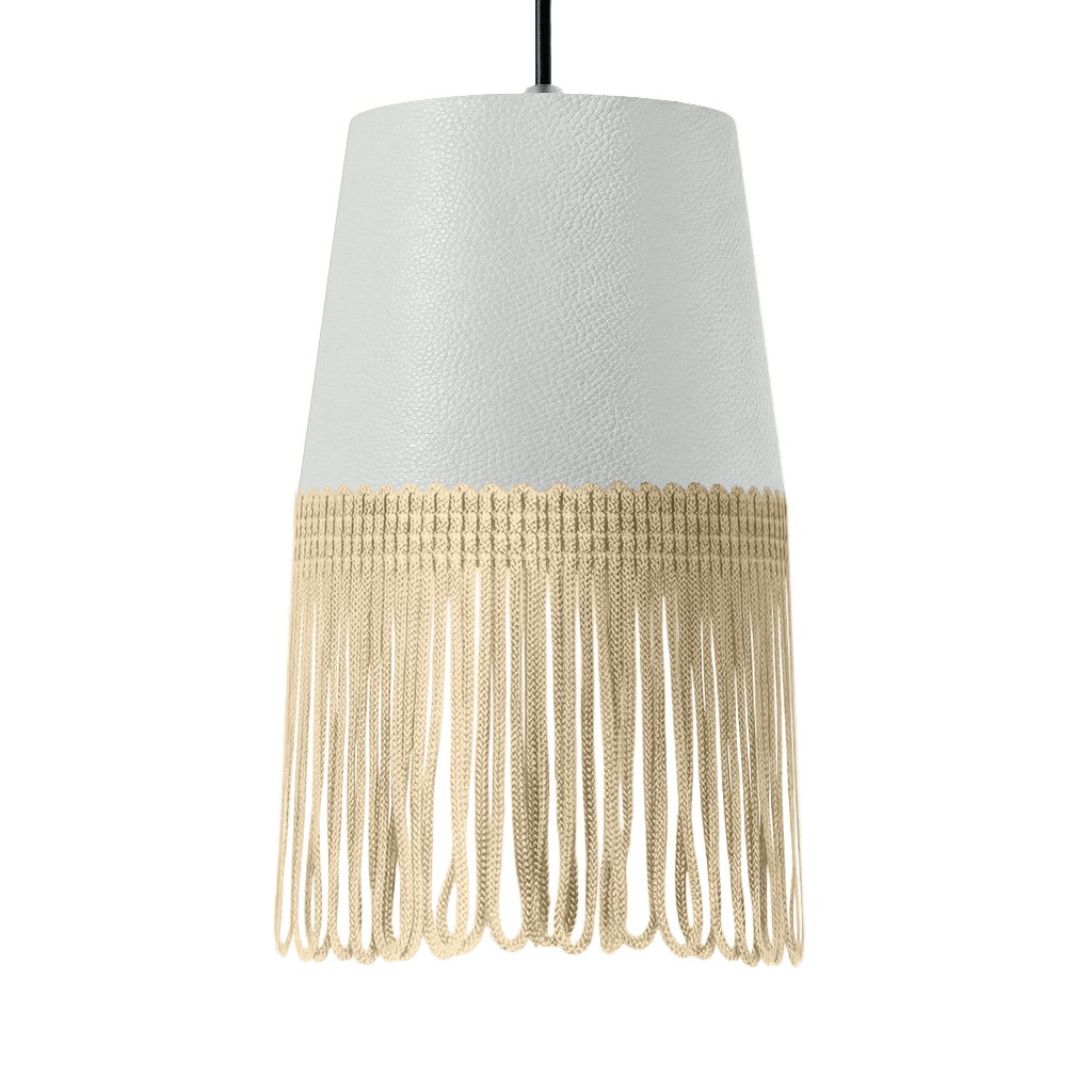 Lampe interiør nappa skyhvid - Beige - KJoF - 5cm - 