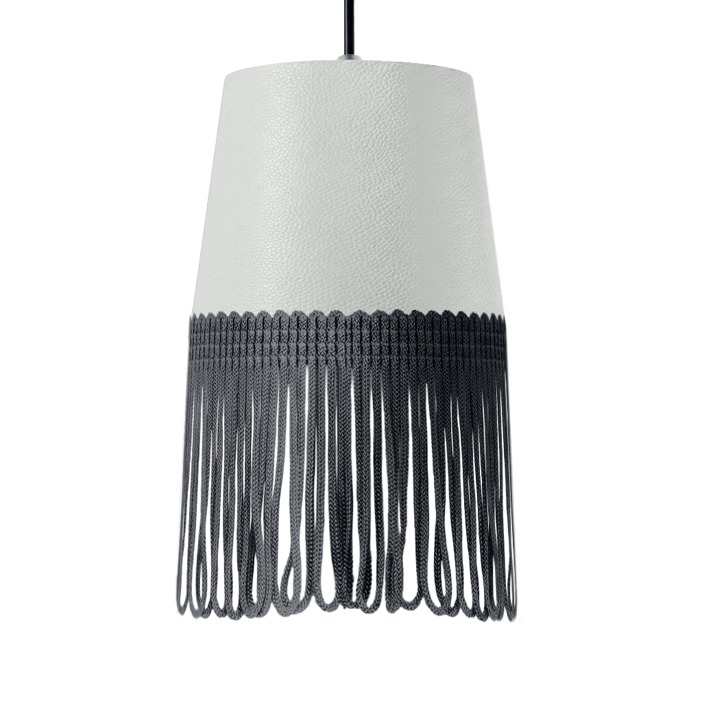 Lampe interiør nappa skyhvid - Mørkegrå - KJoF - 5cm - 