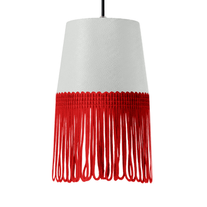 Lampe interiør nappa skyhvid - Rød - KJoF - 5cm - 