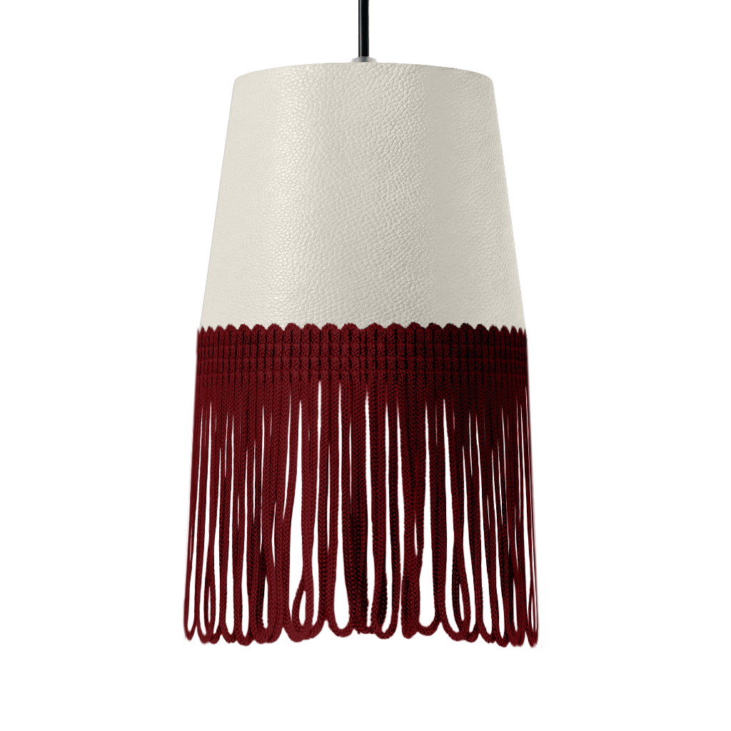 Lampe interiør nappa snehvid - Bordeaux - KJoF - 5cm - 
