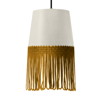 Lampe interiør nappa snehvid - Guld - KJoF - 5cm - 