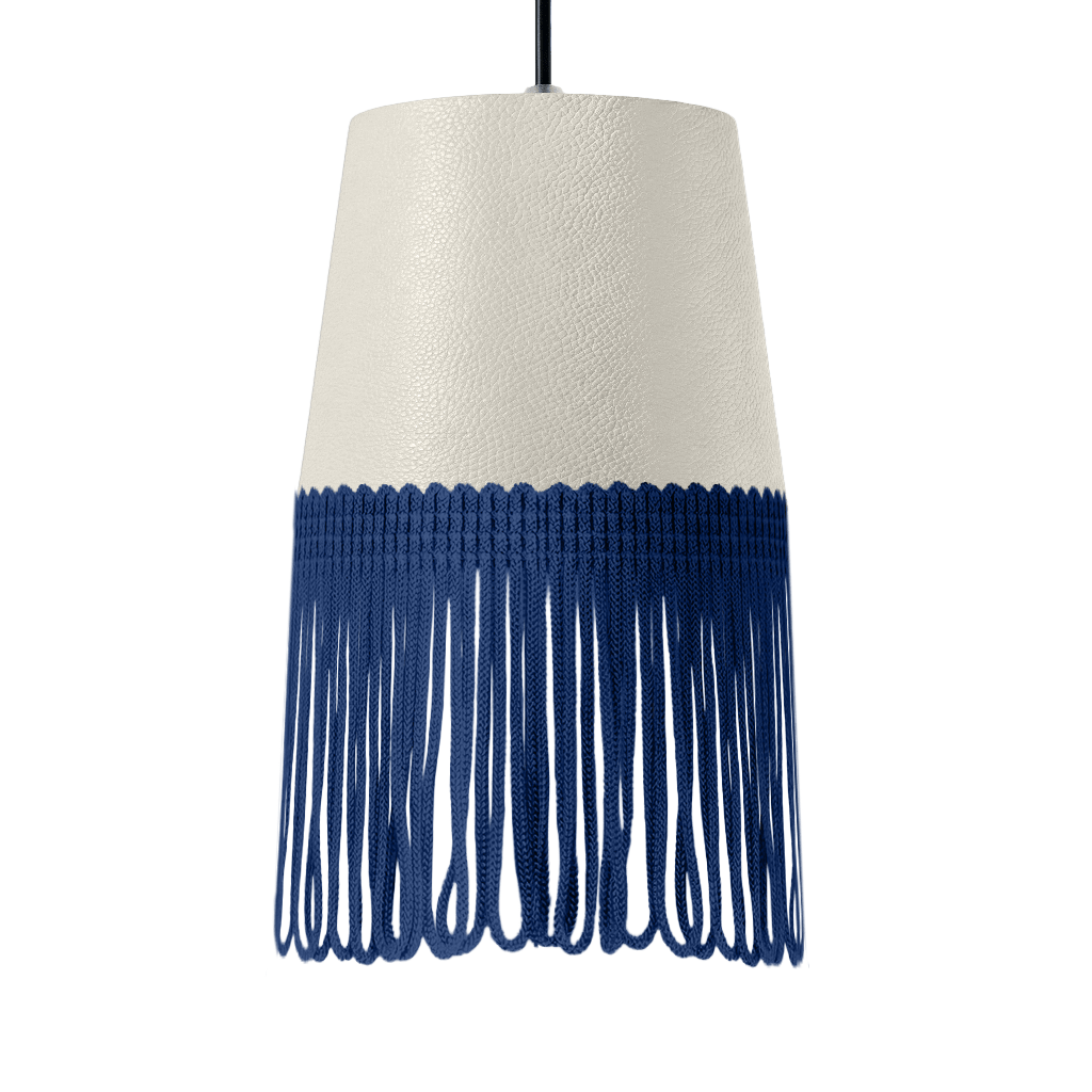 Lampe interiør nappa snehvid - Mørkeblå - KJoF - 5cm - 