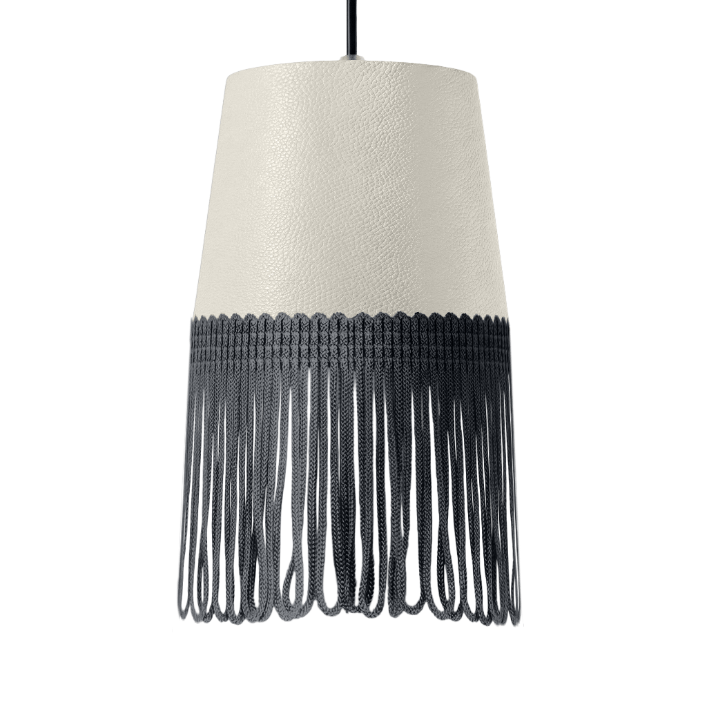 Lampe interiør nappa snehvid - Mørkegrå - KJoF - 5cm - 