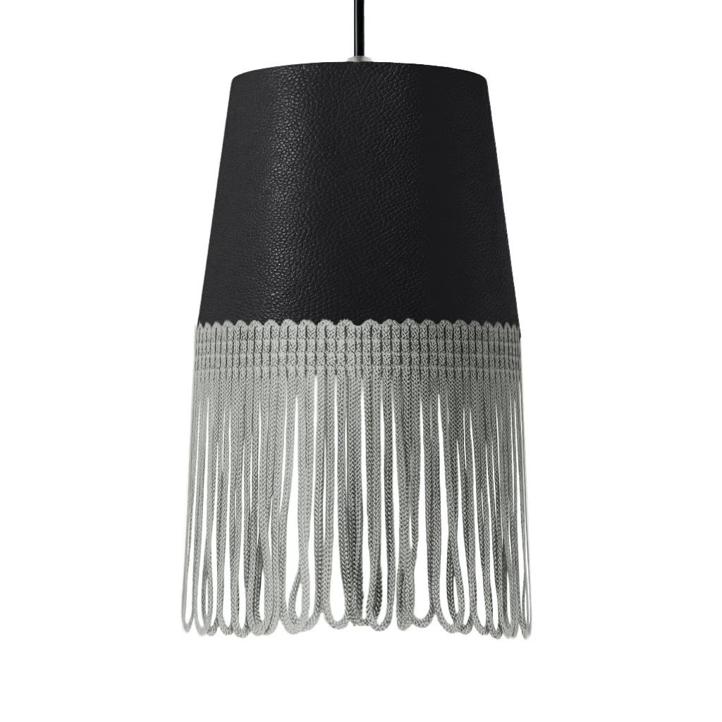 Lampe interiør nappa sort - Grå - KJoF - 5cm - 
