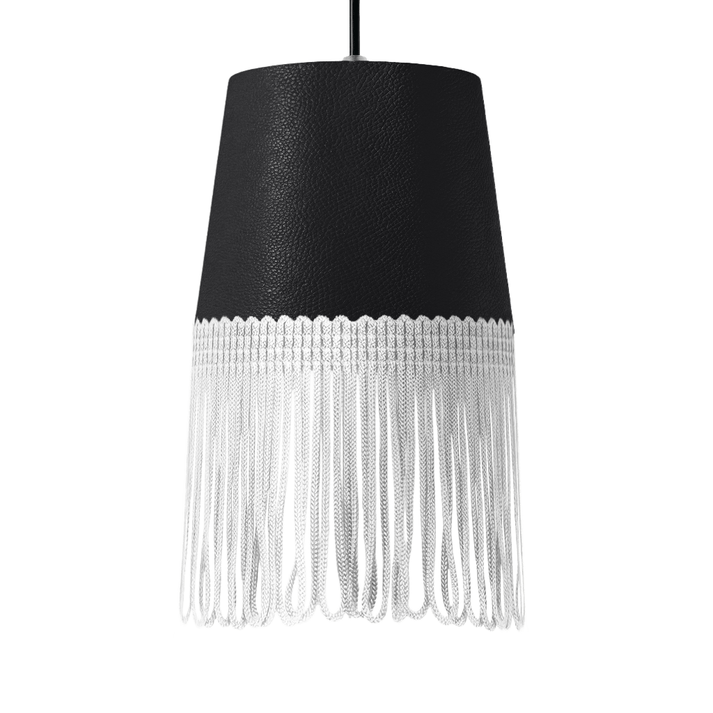 Lampe interiør nappa sort - Hvid - KJoF - 5cm - 