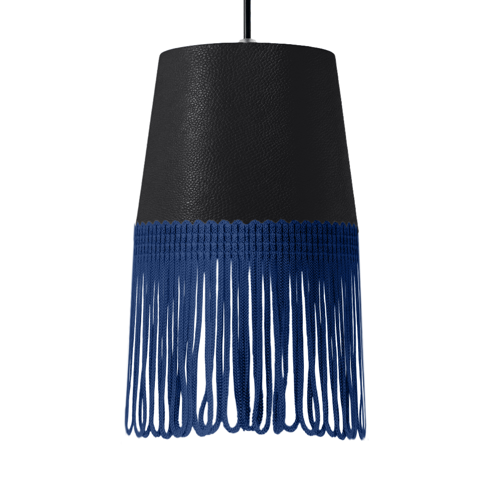 Lampe interiør nappa sort - Mørkeblå - KJoF - 5cm - 