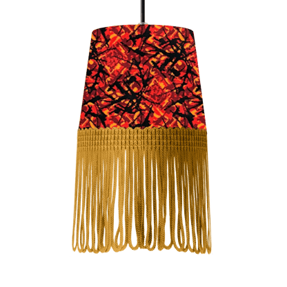 Lampe interiør rød busplys - Guld - KJoF - 5cm - 