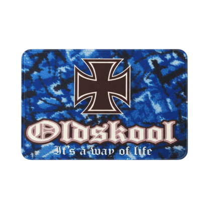 Måtter 60 x 40 cm - Oldskool plys blå - KJoF - 