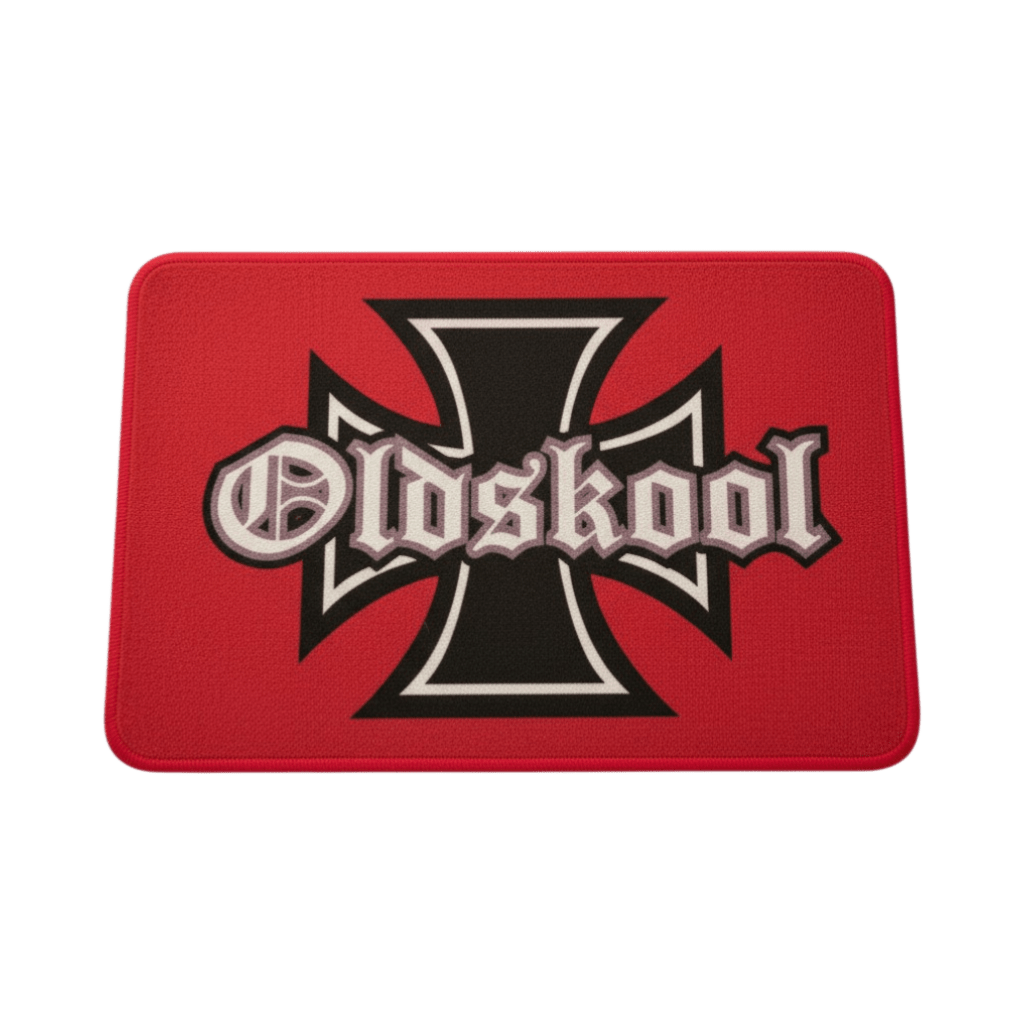 Måtter 60 x 40 cm - Oldskool rød - KJoF - 