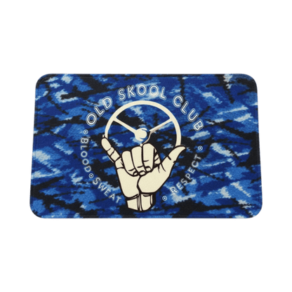 Måtter 60 x 40 cm - Old skool club blå plys - KJoF - 