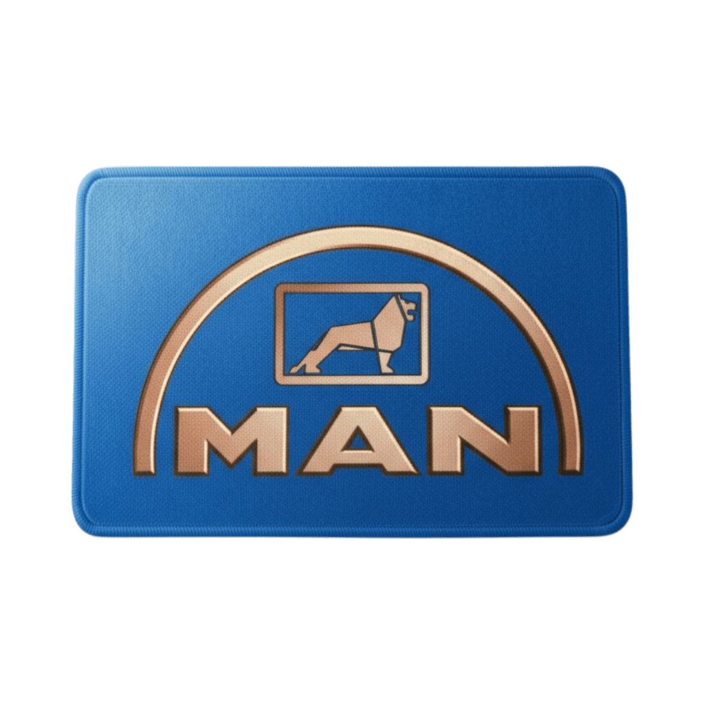 Måtter 60 x 40 cm - MAN blå - KJoF - 