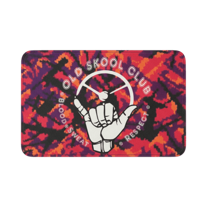Måtter 60 x 40 cm - Old skool club rød plys - KJoF - 