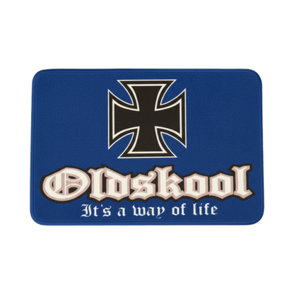 Måtter 60 x 40 cm - Oldskool blå - KJoF - 