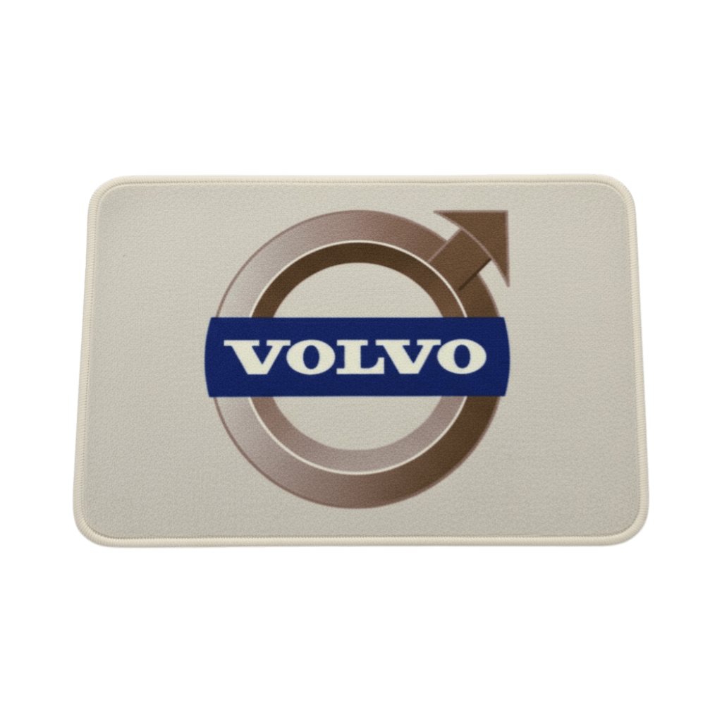 Måtter 60 x 40 cm - Volvo hvid - KJoF - 