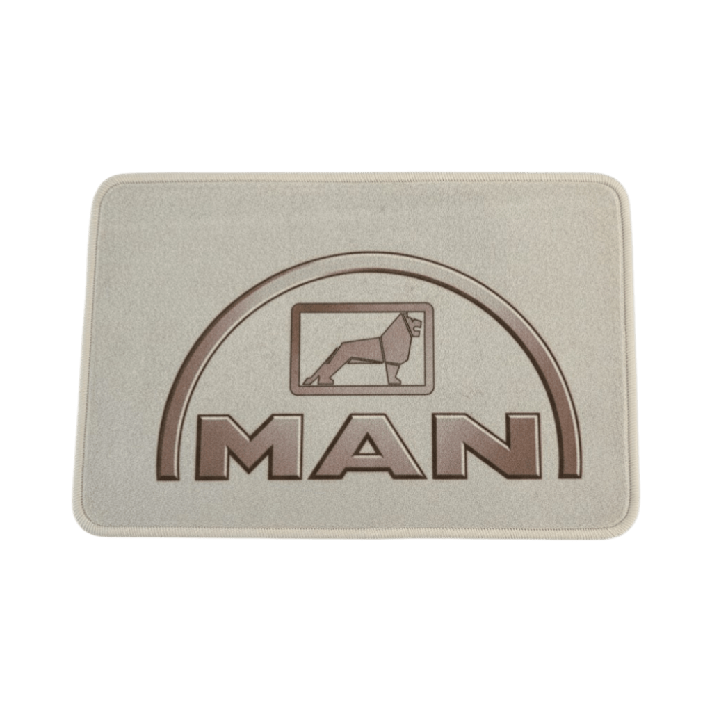 Måtter 60 x 40 cm - MAN hvid - KJoF - 
