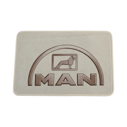 Måtter 60 x 40 cm - MAN hvid - KJoF - 