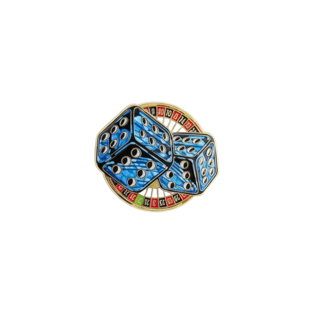 Pin blue dices - KJoF - 