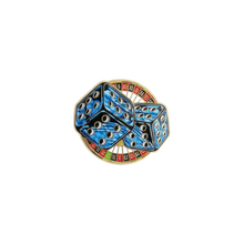 Pin blue dices - KJoF - 