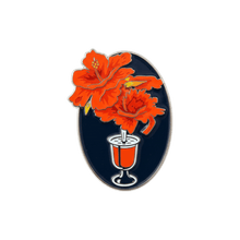 Pin rød blomst - KJoF - 