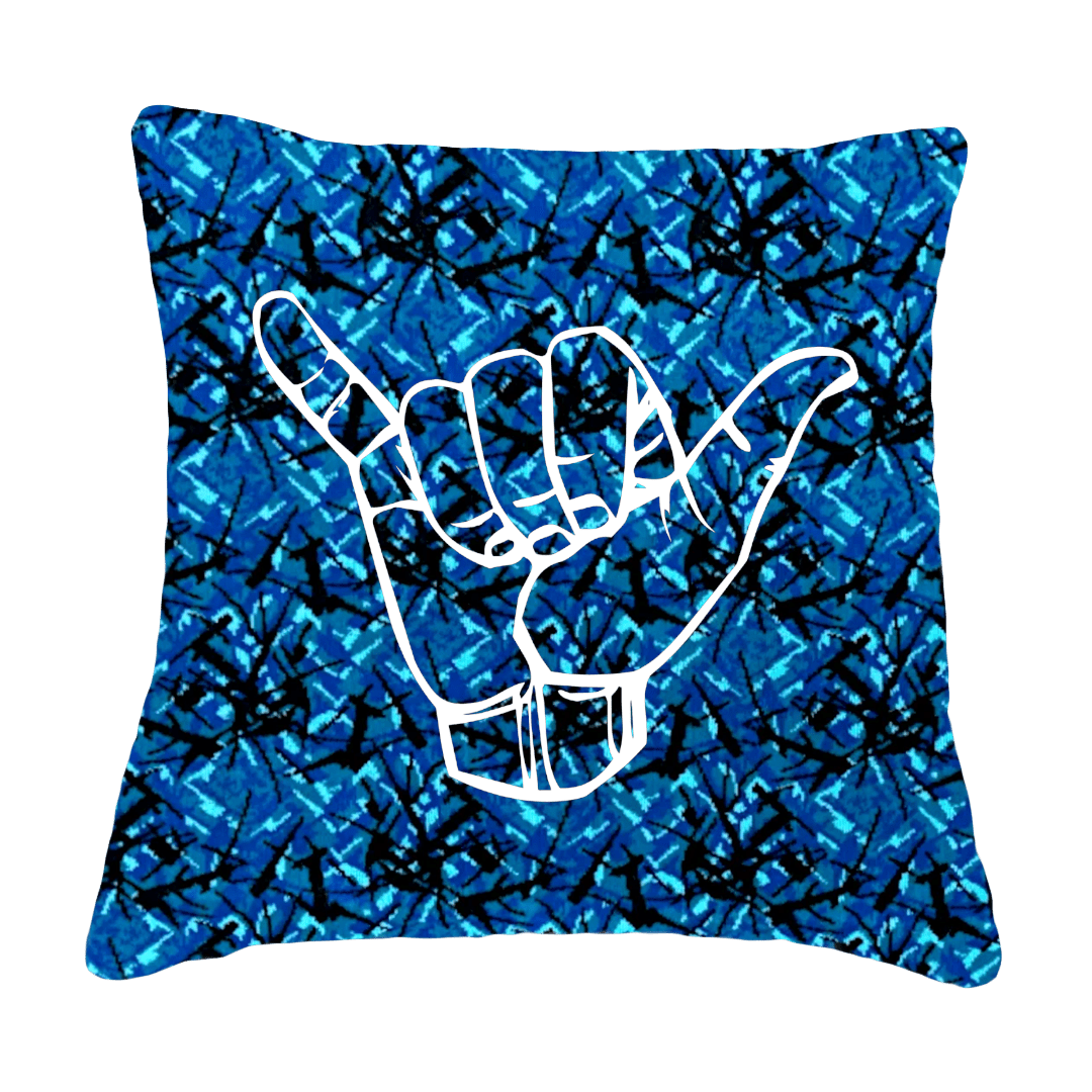 Puder hang loose - Blå busplys - KJoF - Sort nappa - 