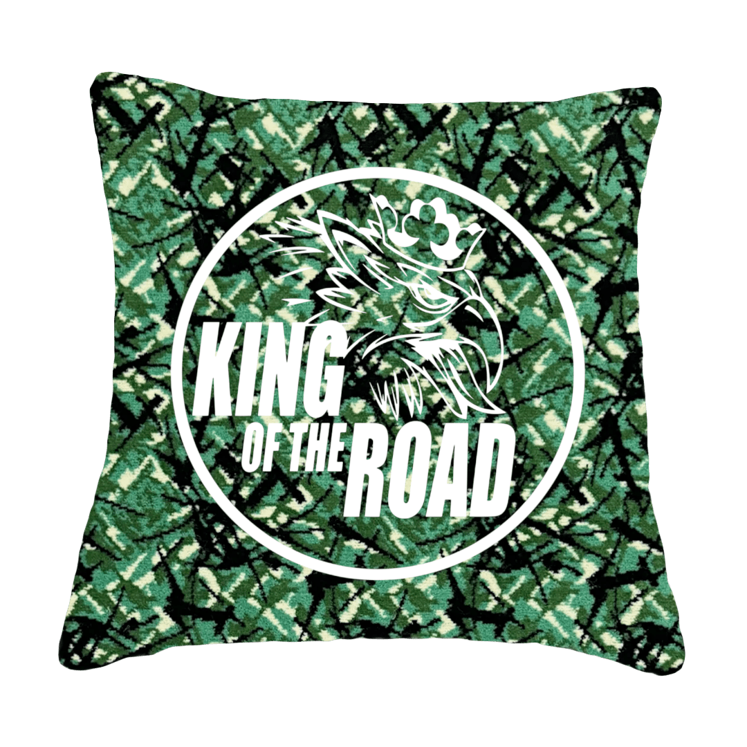 Puder king of the road - Grøn busplys - KJoF - Sort nappa - 