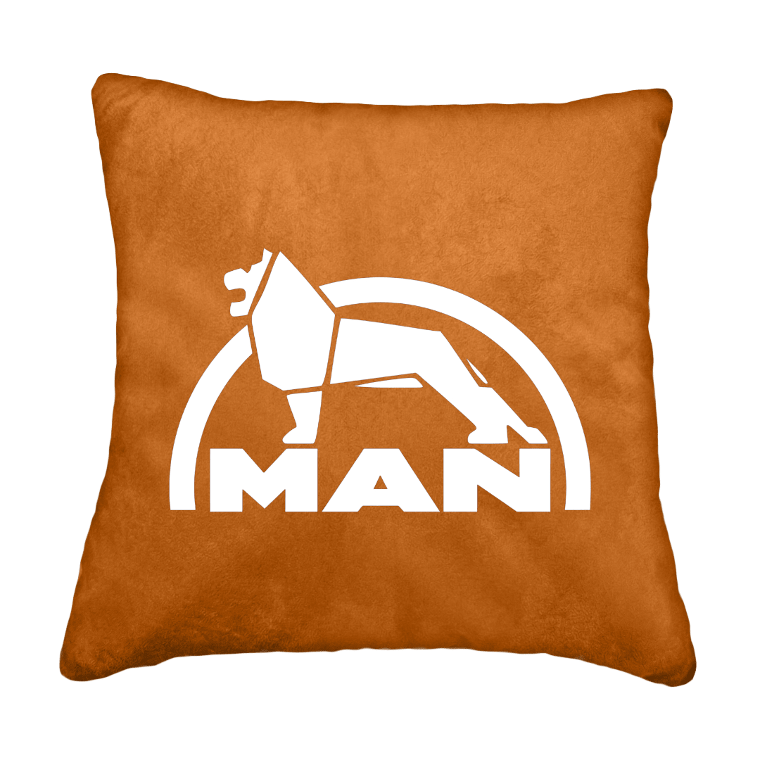 Puder MAN løve - Cognac - KJoF - Sort nappa - 