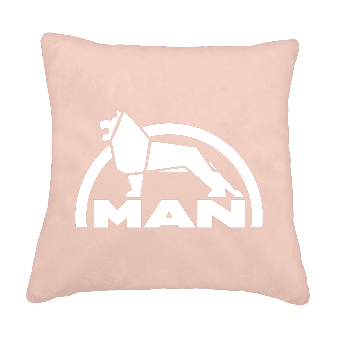 Puder MAN løve - Puderpink - KJoF - Sort nappa - 