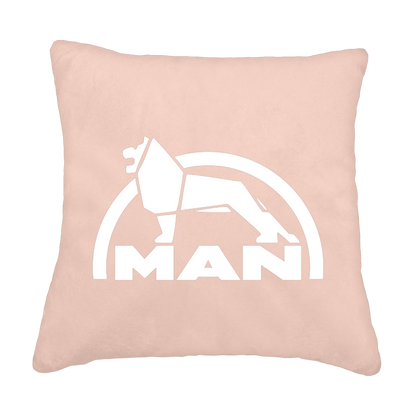 Puder MAN løve - Puderpink - KJoF - Sort nappa - 