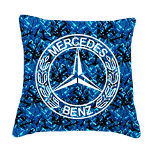 Puder mercedes benz - Blå busplys - KJoF - Sort nappa - 