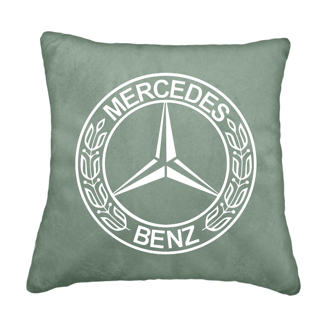Puder mercedes benz - Salviegrøn - KJoF - Sort nappa - 