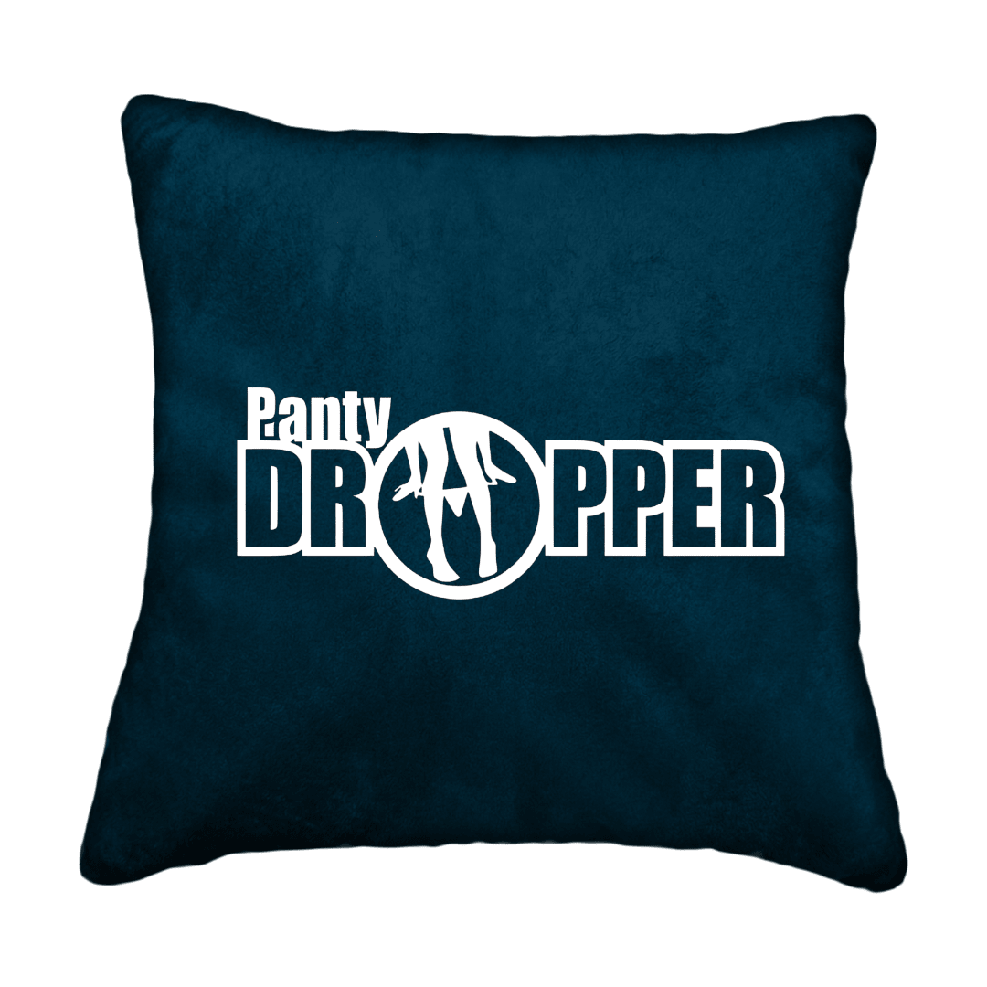 Puder panty dropper - Denimblå - KJoF - Sort nappa - 