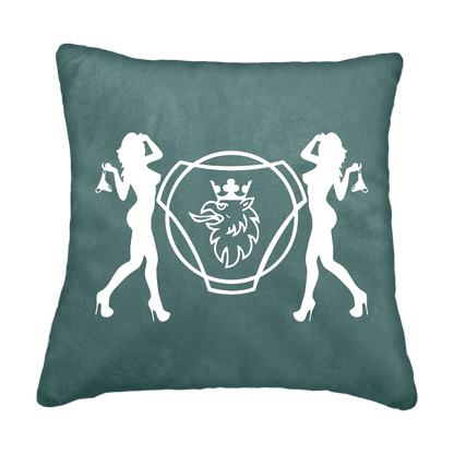 Puder scania damer - Aronagrøn - KJoF - Sort nappa - 