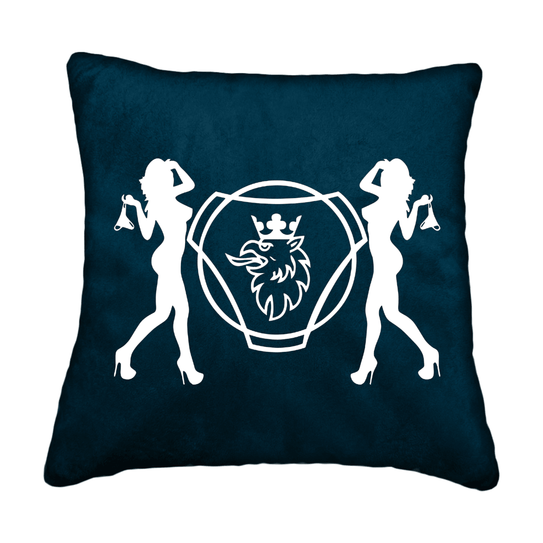 Puder scania damer - Denimblå - KJoF - Sort nappa - 
