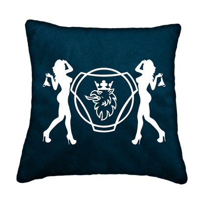 Puder scania damer - Denimblå - KJoF - Sort nappa - 