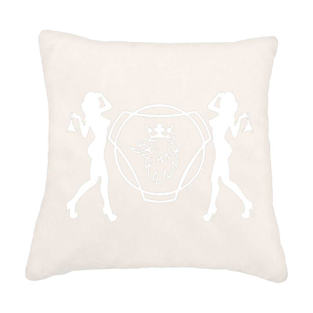Puder scania damer - Hvid - KJoF - Sort nappa - 
