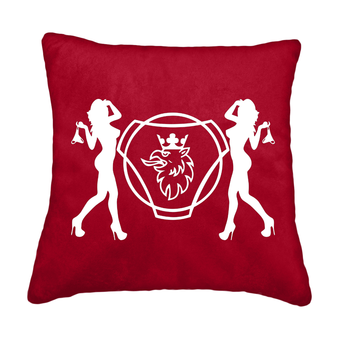 Puder scania damer - Rød - KJoF - Sort nappa - 