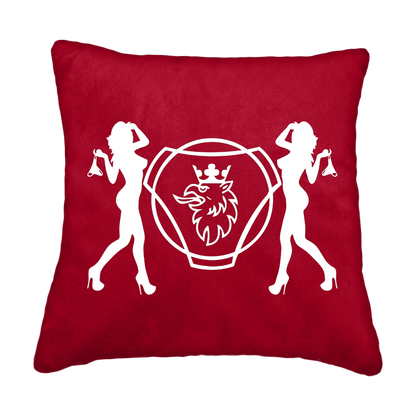 Puder scania damer - Rød - KJoF - Sort nappa - 