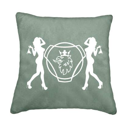 Puder scania damer - Salviegrøn - KJoF - Sort nappa - 