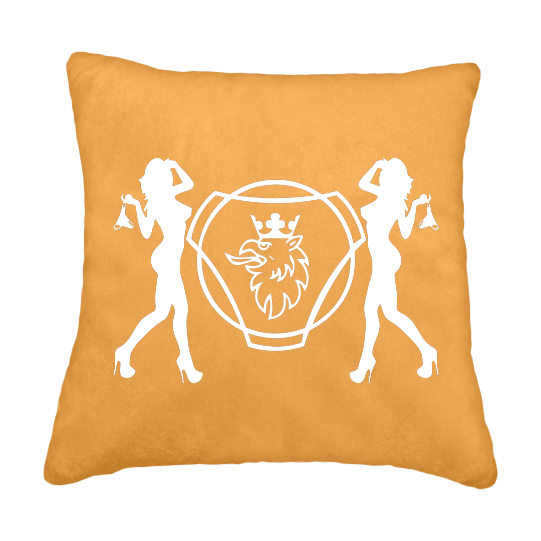 Puder scania damer - sennepsgul - KJoF - Sort nappa - 