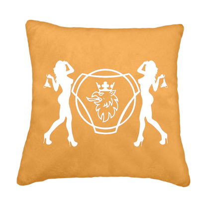 Puder scania damer - sennepsgul - KJoF - Sort nappa - 