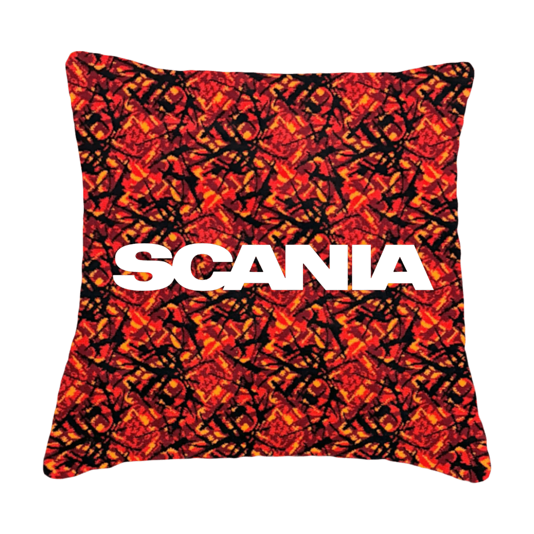Puder scania - Rød busplys - KJoF - Sort nappa - 