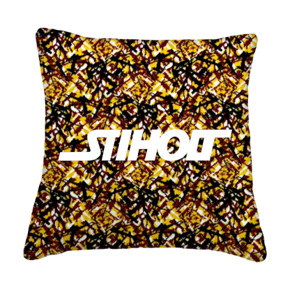 Puder stiholt - Gul busplys - KJoF - Sort nappa - 