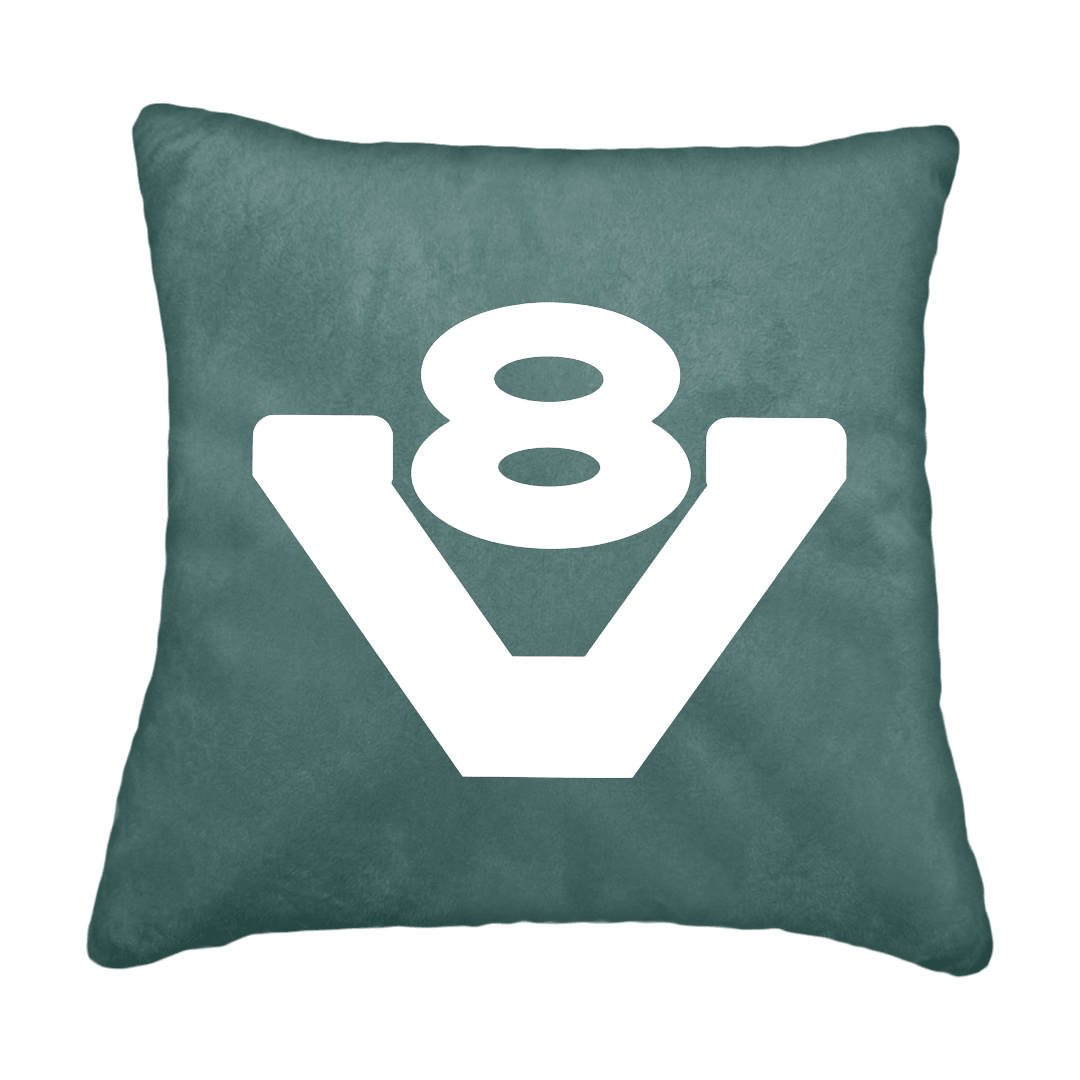 Puder V8 - Aronagrøn - KJoF - Sort nappa - 