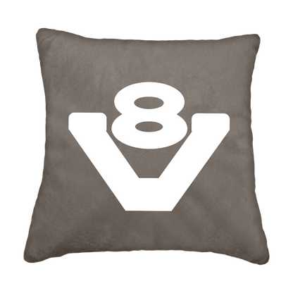 Puder V8 - Askegrå - KJoF - Sort nappa - 
